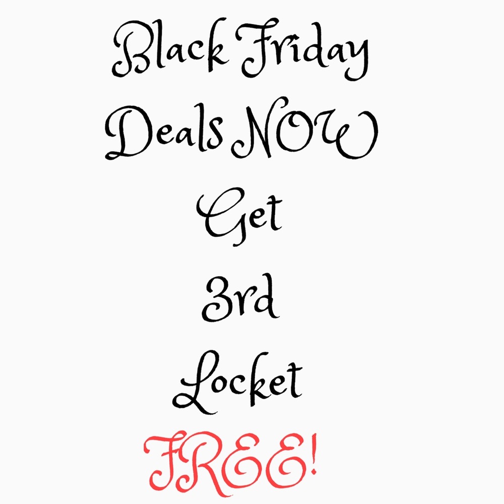 BLACK FRIDAY DEALS! Get 3rd Locket FREE!